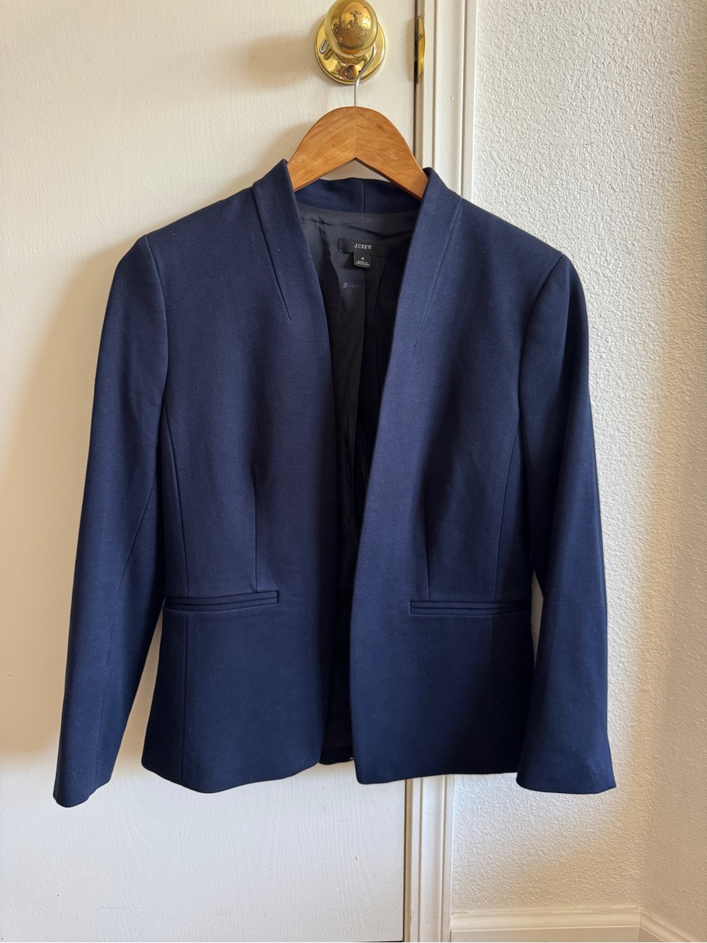 J. Crew Navy Open-Front Women's Blazer